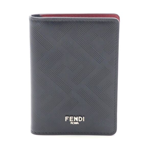 Fendi Leather Shadow Card Case
